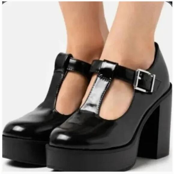 Steve Madden Shoes - Steve Madden Roony Platform Mary Jane Heels 9 Black NWT 90s Y2K Whimsi Goth